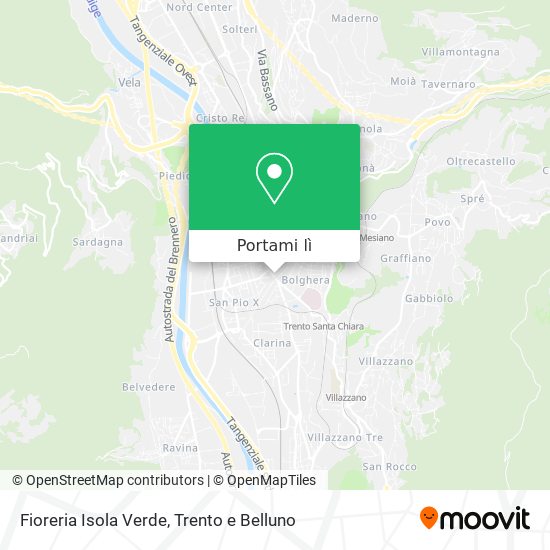 Mappa Fioreria Isola Verde