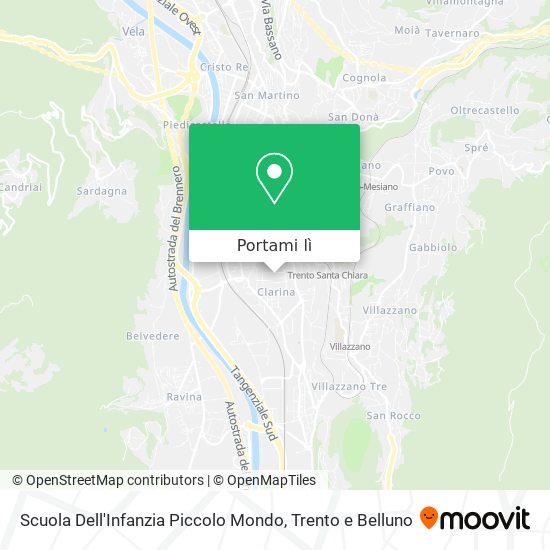 Mappa Scuola Dell'Infanzia Piccolo Mondo