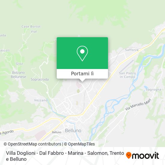 Mappa Villa Doglioni - Dal Fabbro - Marina - Salomon