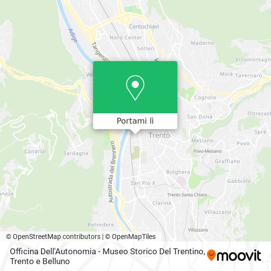 Mappa Officina Dell'Autonomia - Museo Storico Del Trentino