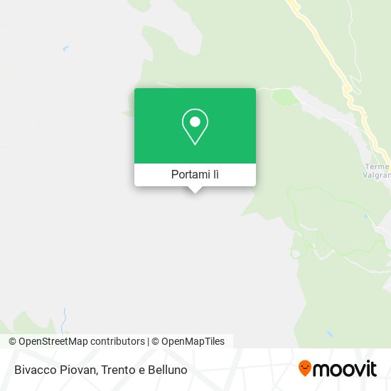 Mappa Bivacco Piovan