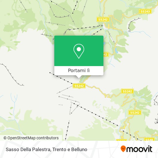 Mappa Sasso Della Palestra