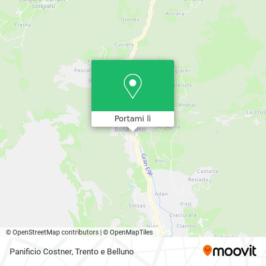 Mappa Panificio Costner