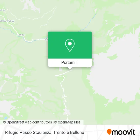 Mappa Rifugio Passo Staulanza