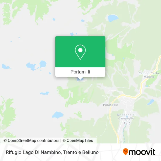 Mappa Rifugio Lago Di Nambino