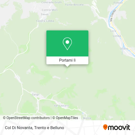 Mappa Col Di Novanta