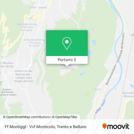 Mappa Ff Montiggl - Vvf Monticolo