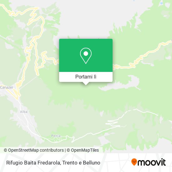 Mappa Rifugio Baita Fredarola