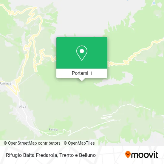 Mappa Rifugio Baita Fredarola
