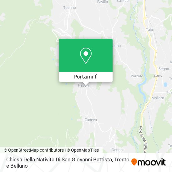 Mappa Chiesa Della Natività Di San Giovanni Battista
