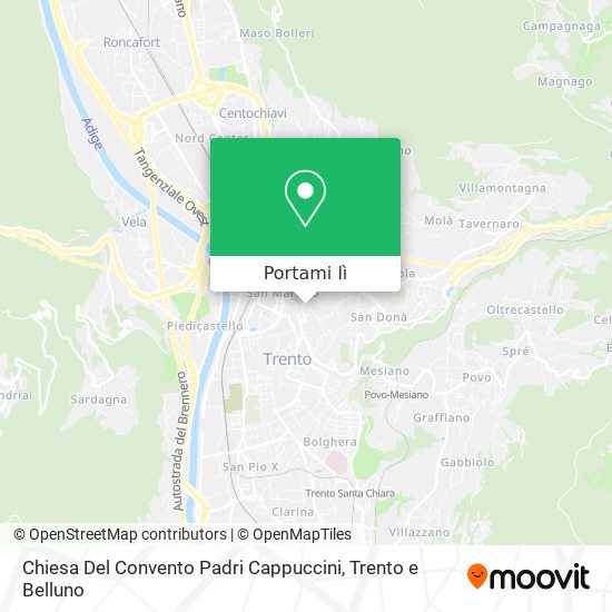 Mappa Chiesa Del Convento Padri Cappuccini