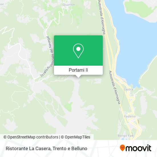 Mappa Ristorante La Casera