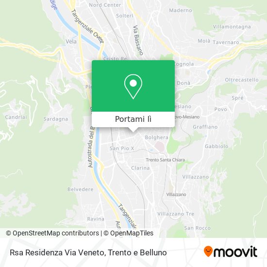 Mappa Rsa Residenza Via Veneto