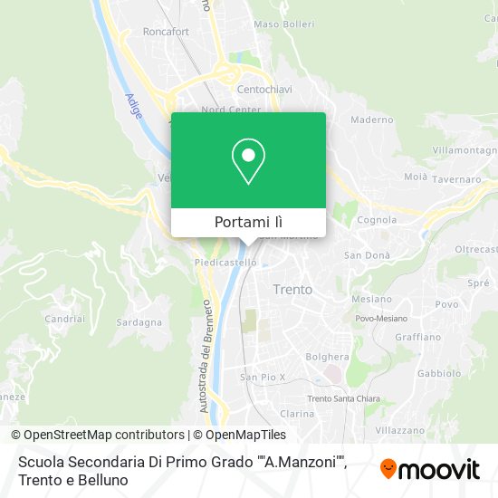 Mappa Scuola Secondaria Di Primo Grado ""A.Manzoni""