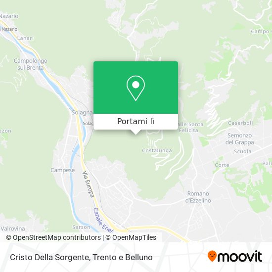 Mappa Cristo Della Sorgente