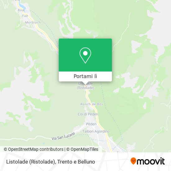 Mappa Listolade (Ristolade)
