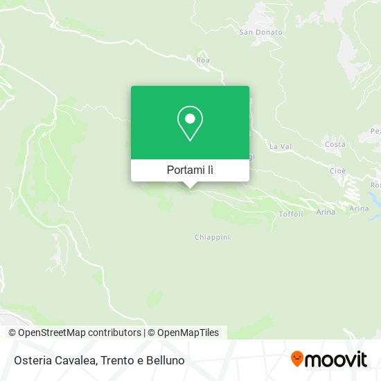 Mappa Osteria Cavalea