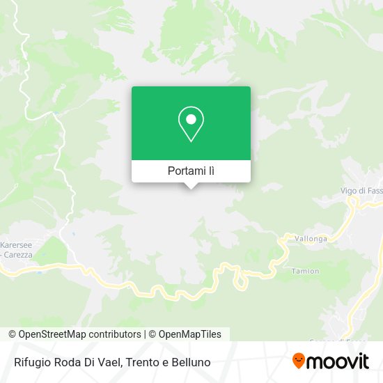 Mappa Rifugio Roda Di Vael