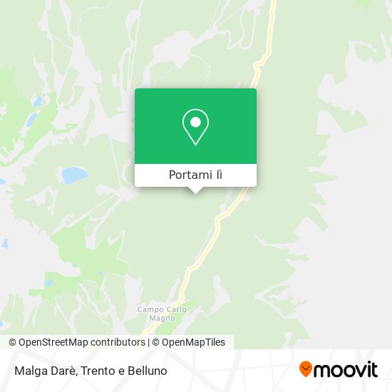 Mappa Malga Darè