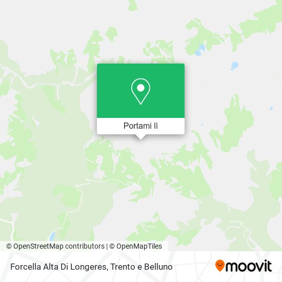 Mappa Forcella Alta Di Longeres