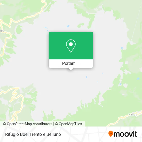 Mappa Rifugio Boé
