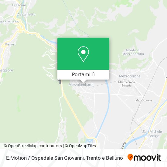 Mappa E.Motion / Ospedale San Giovanni