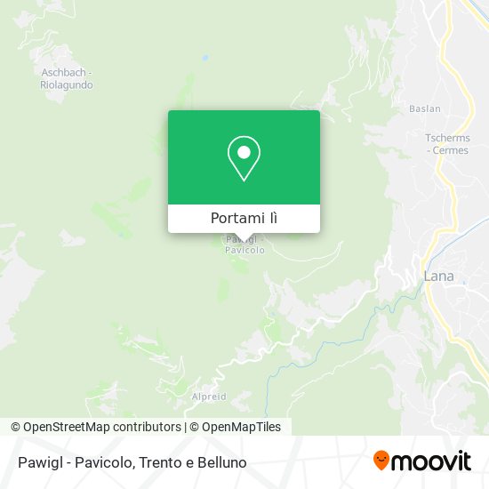 Mappa Pawigl - Pavicolo