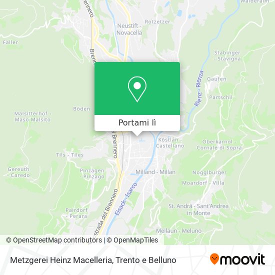 Mappa Metzgerei Heinz Macelleria