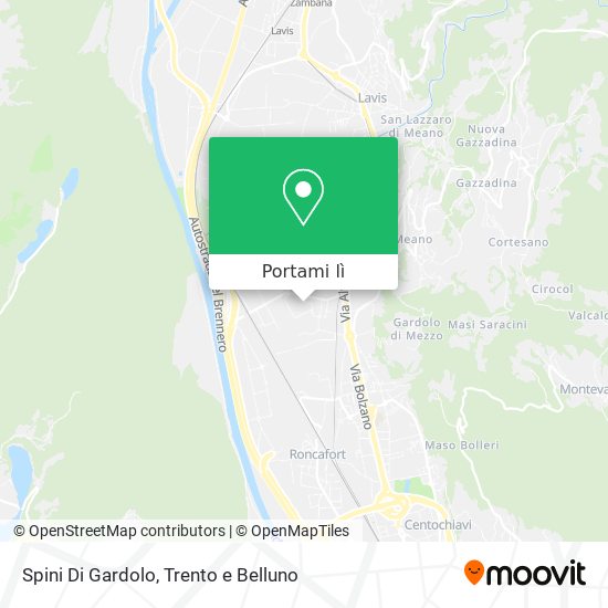 Mappa Spini Di Gardolo