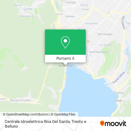 Mappa Centrale Idroelettrica Riva Del Garda