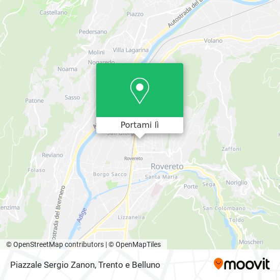 Mappa Piazzale Sergio Zanon