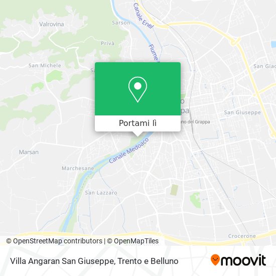 Mappa Villa Angaran San Giuseppe