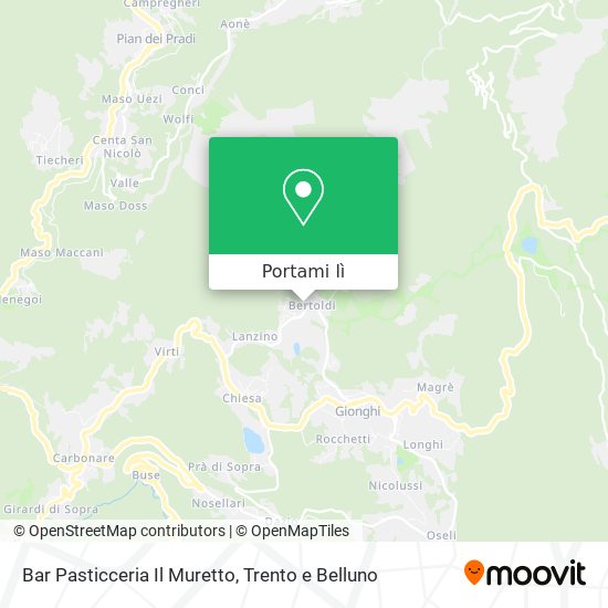 Mappa Bar Pasticceria Il Muretto