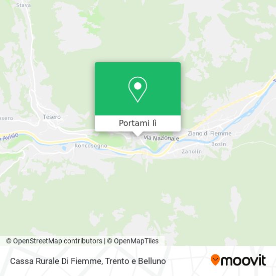 Mappa Cassa Rurale Di Fiemme