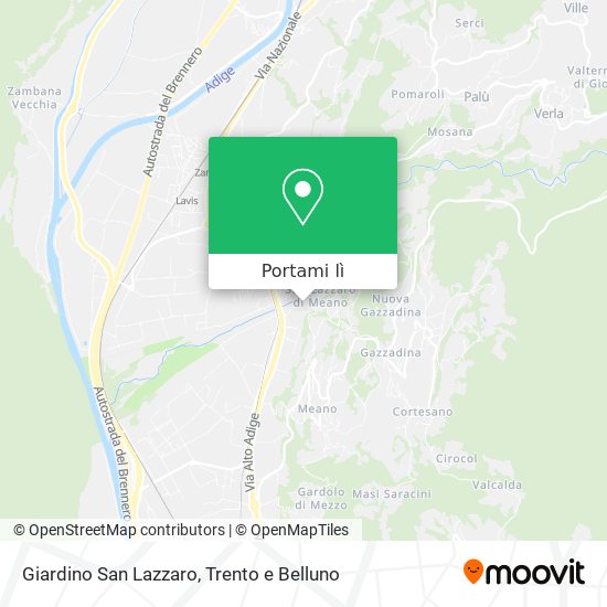 Mappa Giardino San Lazzaro