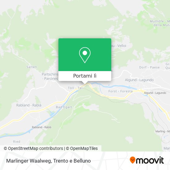 Mappa Marlinger Waalweg
