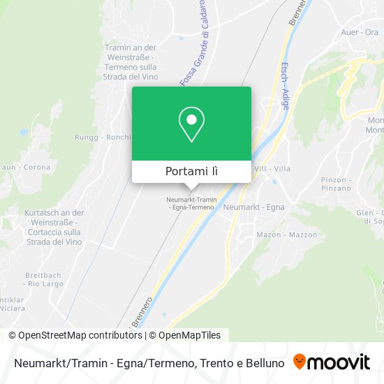 Mappa Neumarkt/Tramin - Egna/Termeno