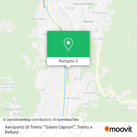Mappa Aeroporto Di Trento ""Gianni Caproni""