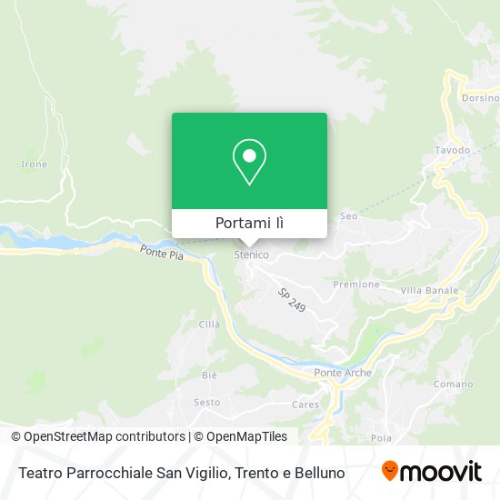 Mappa Teatro Parrocchiale San Vigilio