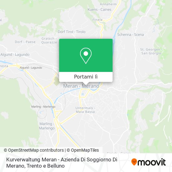 Mappa Kurverwaltung Meran - Azienda Di Soggiorno Di Merano
