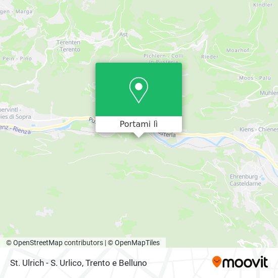 Mappa St. Ulrich - S. Urlico