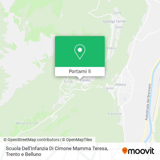 Mappa Scuola Dell'Infanzia Di Cimone Mamma Teresa