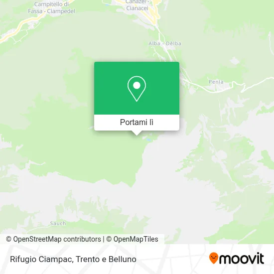 Mappa Rifugio Ciampac