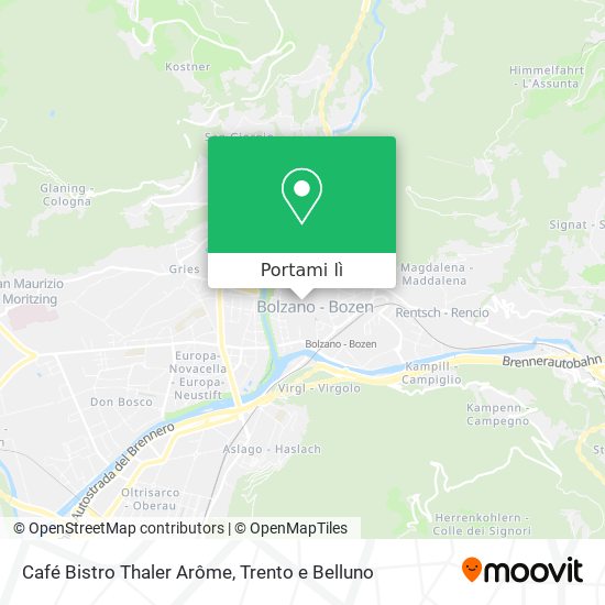 Mappa Café Bistro Thaler Arôme