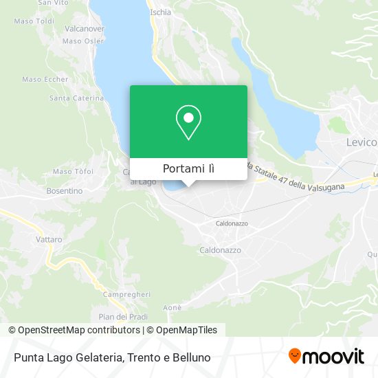 Mappa Punta Lago Gelateria