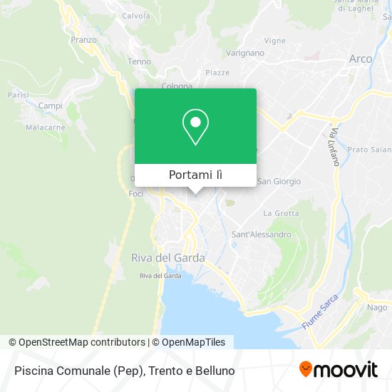 Mappa Piscina Comunale (Pep)
