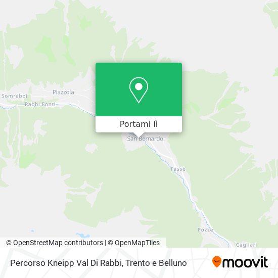 Mappa Percorso Kneipp Val Di Rabbi