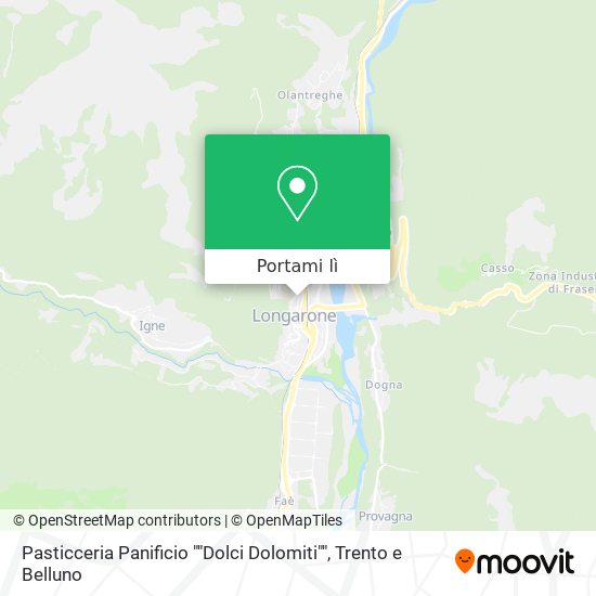 Mappa Pasticceria Panificio ""Dolci Dolomiti""