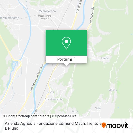 Mappa Azienda Agricola Fondazione Edmund Mach