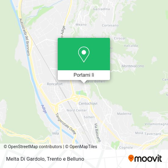 Mappa Melta Di Gardolo